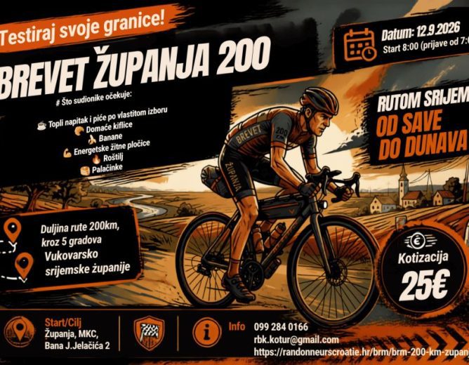 Brevet Županja 200km – Rutom Srijema od Save do Dunava