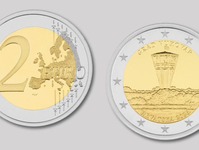 Građani Vukovarsko-srijemske županije mogu se predbilježiti za prigodnu kovanicu od 2 eura „Grad Vukovar“